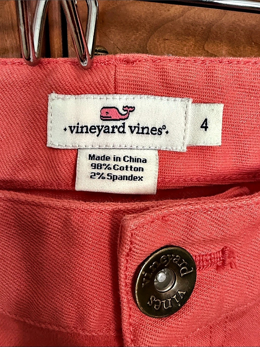 vineyard vines Skinny Jeans in Coral Pink Size 4 - Picture 3 of 4